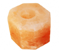 Подсвечник из гималайской соли (6-8 гранный)