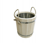 Запарник 10 л без крышки с нерж.вставкой ЗН-10 (липа) М